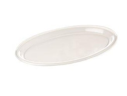 [850-00] VASSOIO OVALE POLOPLAST COLORSERVICE 23X17X1H PS TRASPARENTE 25PZ X 2CF X CT
