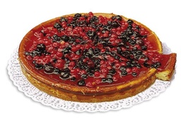 [T684] TORTA CHEESE CAKE FRUTTI DI BOSCO PRETAGLIATA 14 FETTE 1,3KG X CF