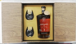 [4104BC] GRAPPA CASTAGNER LEON SUPERIOR FUORICLASSE RISERVA 3 ANNI + 2 BICCHIERI