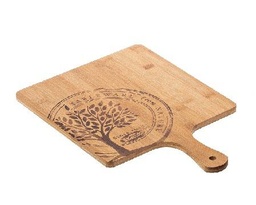 [S4109] TAGLIERE LEONE NATURE 20X20X1 BAMBOO