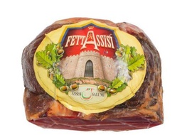 [50/01/0057] PROSCIUTTO CRUDO 1/2 STAGIONATO ASSISI COSCIA FETTASSISI 3KG C.A. 8PZ X CT