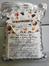 [PGRANOC] GRANELLA DI NOCCIOLE TOSTATE 3/5mm STRAMONDO 1KG X CF