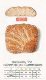 [340R001] PANE CONCHIGLIA PRETAGLIATA 100GR 40PZ X CT