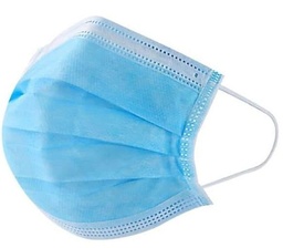 [057105] MASCHERINE CHIRURGICHE MONOUTILE AZZURRA TIPO IIR 40PZ X 30CF X CT