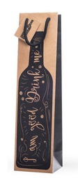 [SHP261N] SHOPPERS 1 BOTTIGLIA DECORI  NERA 10+9X39 10PZ X CF