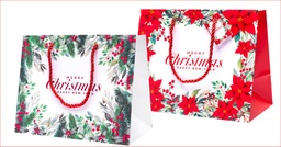[SHM082MIX] SHOPPERS NATALIZIE STELLA CON CORDINO CARTA 39+15X29 MIX STAMPE 10PZ X 5CF