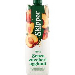 [P0865073] SUCCO DI FRUTTA SKIPPER PESCA SENZA ZUCCHERO 1LT BRIK 12PZ X CT