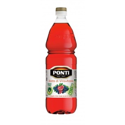 [MIV24] ACETO DI VINO ROSSO PONTI 1LT IN PET 12PZ X CT