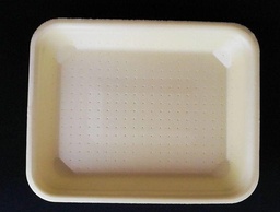 [PCN0681] VASSOIO POLISTIROLO DRENANTE COOPBOX NDRY CX222 235X185X33 GIALLO 300PZ X 6ST X CT